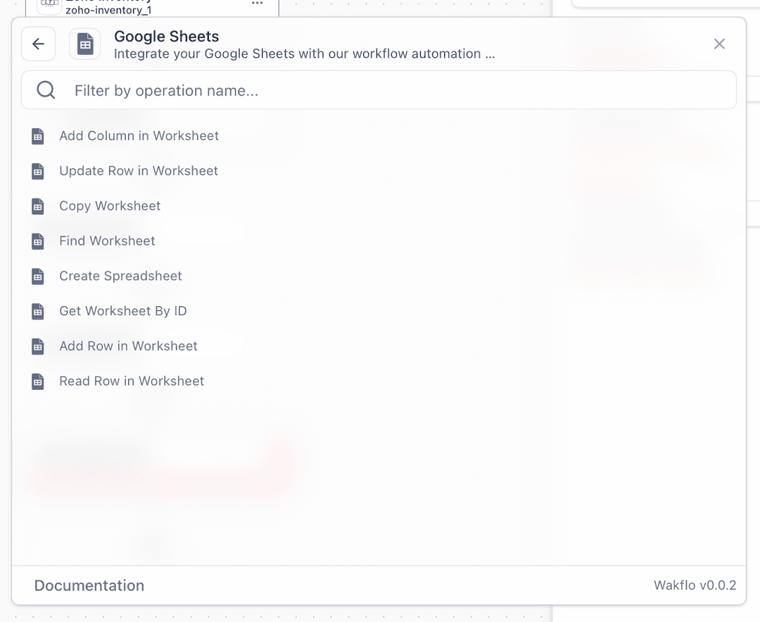 Add Google Sheets node