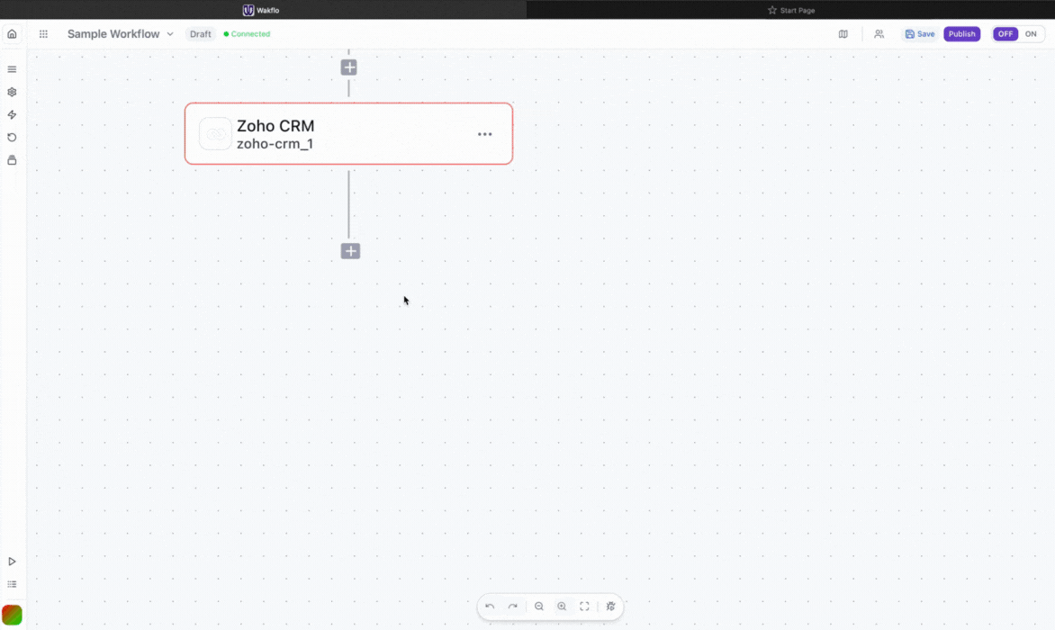 Wakflo-connect-zoho-crm